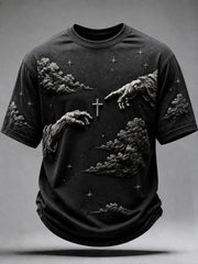 Men's Faith Print Casual Unisex T-shirt