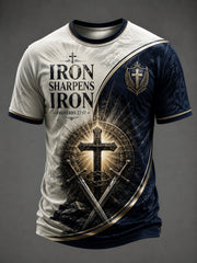 Men's Iron Sharpens Iron 27:17 Printed T-shirt