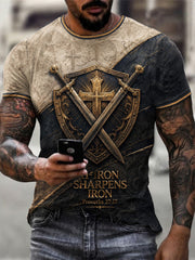 Men's Iron Sharpens Iron 27:17 Printed T-shirt