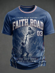 Men's Faith Road Printed T-shirt