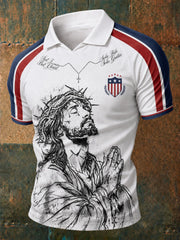 Men's Jesus Printed T-shirt