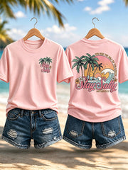 Women's Stay Salty You Are The Salt Of The Earth Print Casual Tee