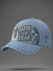 Unisex Faith Over Fear Print Hat