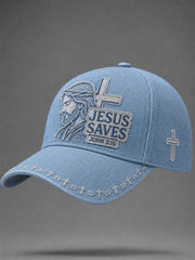 Unisex Christian Jesus Saves Print Hat