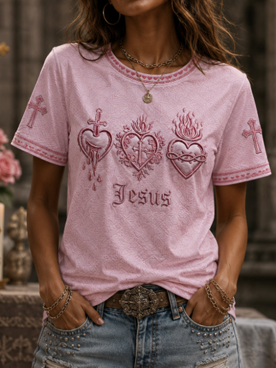 Women's Sacred Heart of Jesus T-shirt