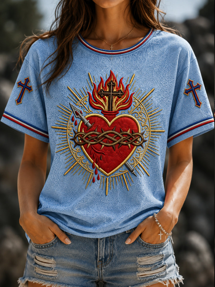 Women's Sacred Heart of Jesus T-shirt