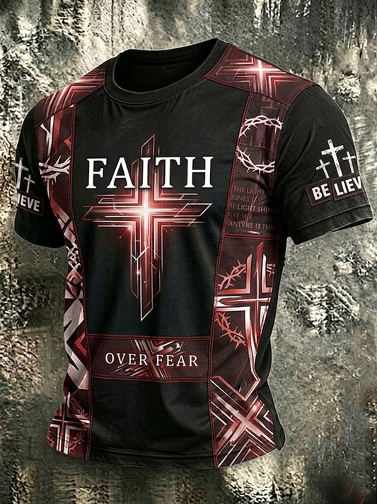 Men's Faith Over Fear Short Sleeves T-shirt