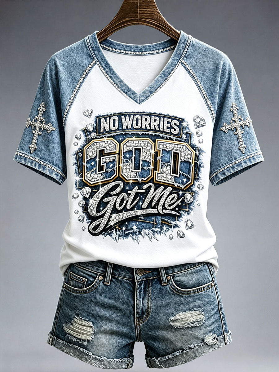 Women's No Worries God Got Me T-Shirt