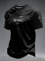 Men's Faith Printed Casual short sleeves t-shirt