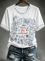 Women's love the unloved short-sleeved T-shirt