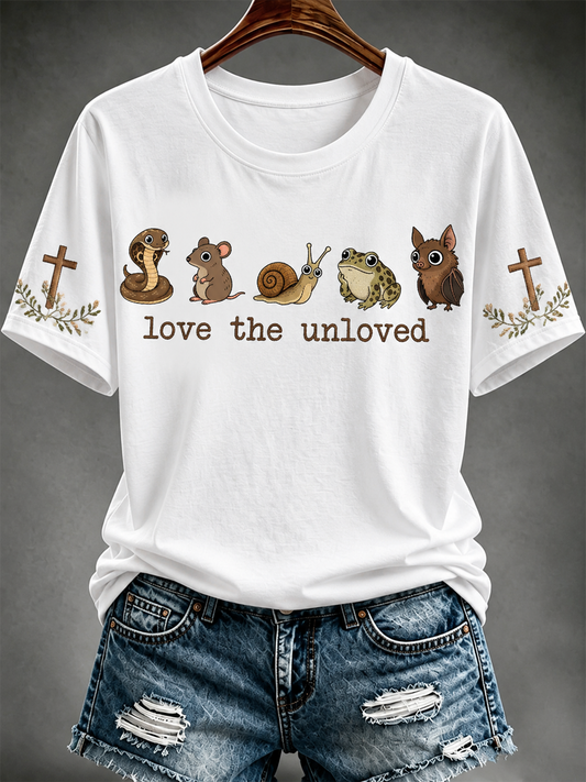 Women's love the unloved short-sleeved T-shirt