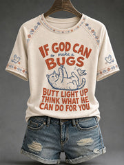 Women’s Funny Christian Print Casual T-Shirt