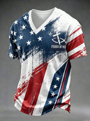 Men's Fisher Of Men Printed V-neck T-shirt