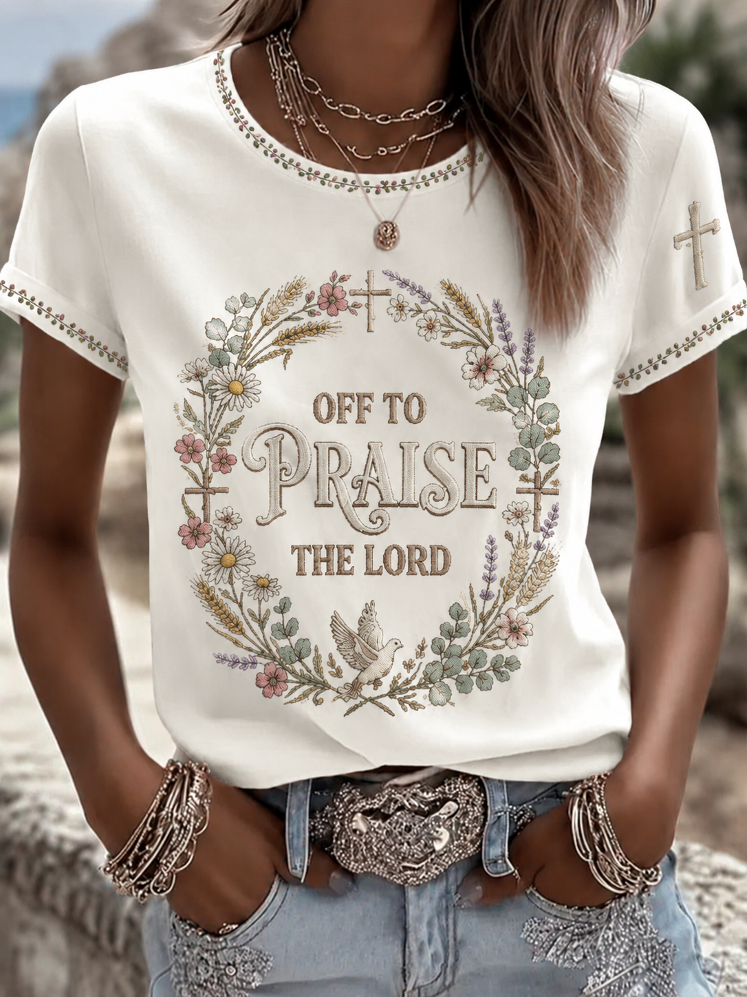 Women's Faith Short-sleeved T-shirt