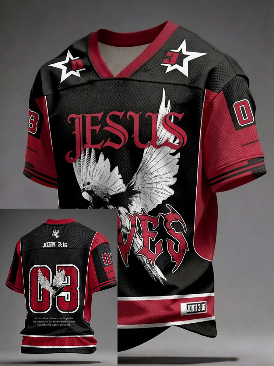 Men's USA Faith Print Jersey