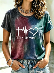 Women's faith short-sleeved T-shirt