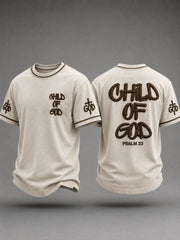 Men's  Christian Child Of God Cross Short-sleeved T-shirt