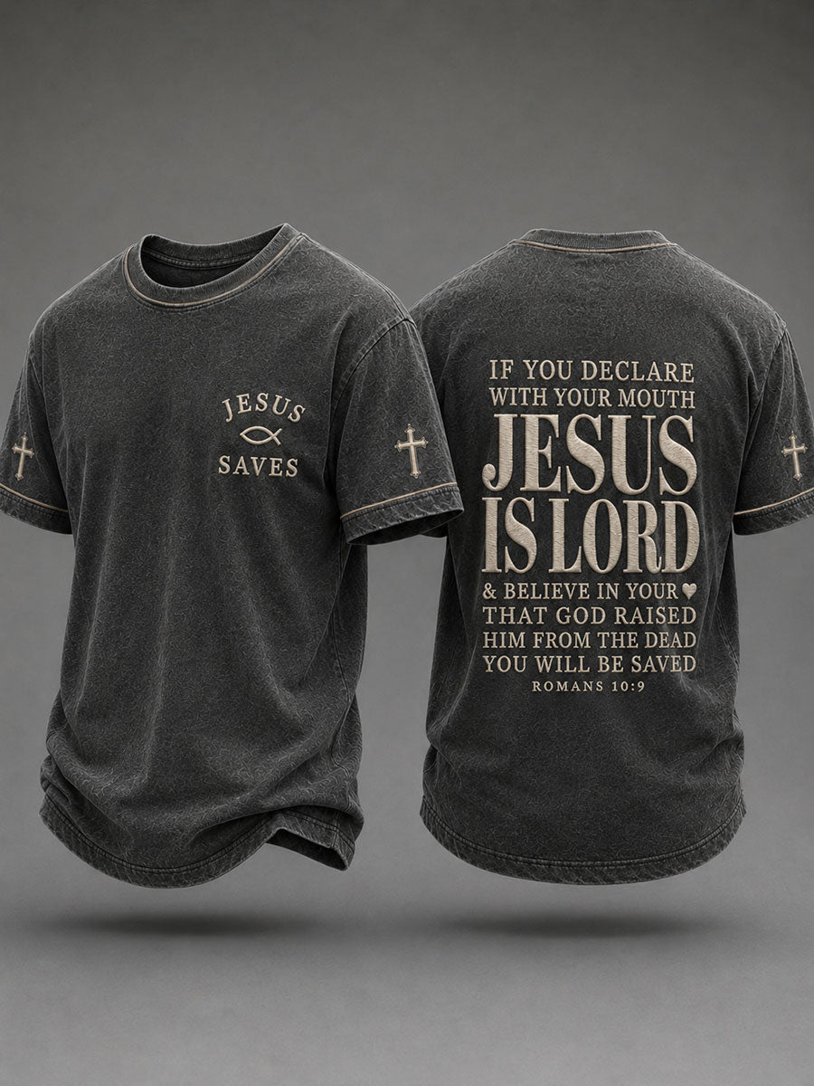 Men's Christian Jesus Saves Short Sleeve T-shirt
