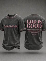 Men's Christian God Is Good Short Sleeve T-shirt