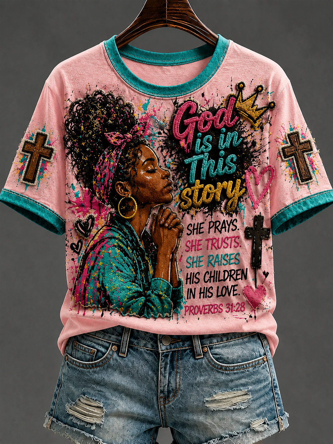 Women's God Is In This Story Short-sleeved T-shirt